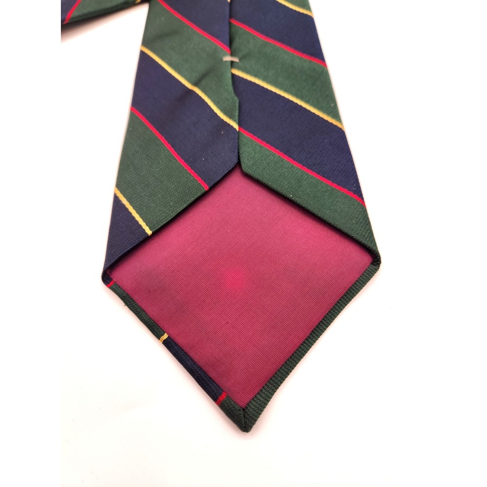 Hanover Street REPP Tie 100% Silk Striped Made USA Old Money Classic Preppy VTG - Picture 5 of 5